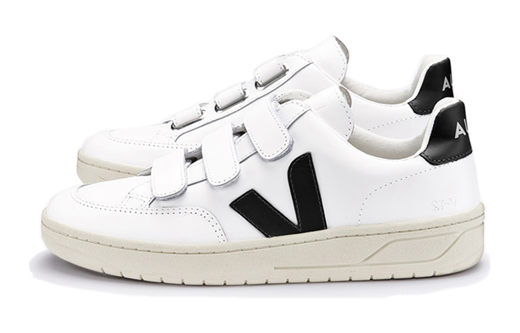 VEJA V-lock Velcro Sneakers 'White Black' 圖 2