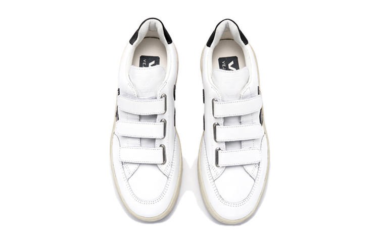 VEJA V-lock Velcro Sneakers 'White Black' 圖 4