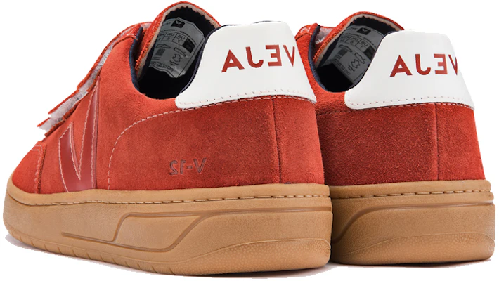 VEJA V12 魔術貼休閒鞋 磨砂皮 鐵鏽紅/白尾 Lookbook VEJA V12 魔術貼休閒鞋 磨砂皮 鐵鏽紅/白尾