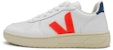 VEJA V-10 Kulit 'Putih Jingga Fluo Cobalt' VX022136