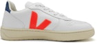 Order VEJA V-10 Kulit 'Putih Jingga Fluo Cobalt' VX022136