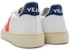 VEJA V-10 Kulit 'Putih Jingga Fluo Cobalt' VX022136