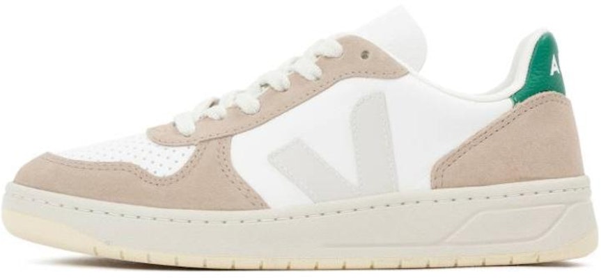 VEJA V-10 Chromfree Low-Top Sneakers 'White Beige Green' VX0502961 Buy VEJA V-10 Chromfree Low-Top Sneakers 'White Beige Green' VX0502961