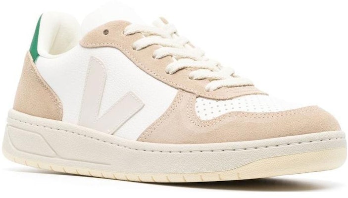VEJA V-10 Chromfree Low-Top Sneakers 'White Beige Green' VX0502961 Order VEJA V-10 Chromfree Low-Top Sneakers 'White Beige Green' VX0502961