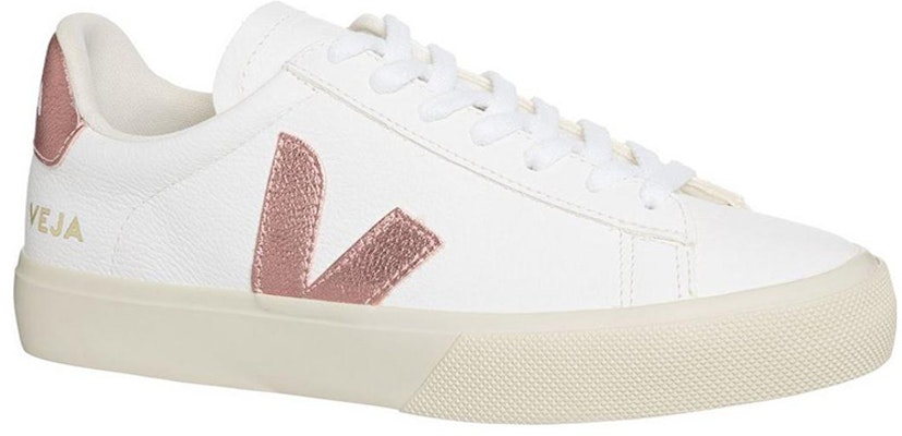 VEJA Campo Chromefree Lace-Up Sneakers 'White Pink' CP0503128 Order VEJA Campo Chromefree Lace-Up Sneakers 'White Pink' CP0503128