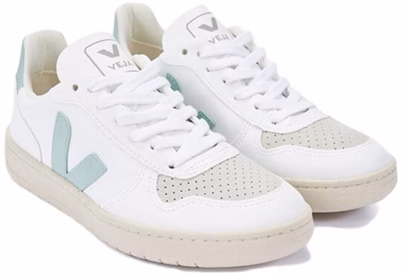 VEJA V-10 Sepatu Sneakers 'Putih Matcha Abu-Abu' VX0703062 Order VEJA V-10 Sepatu Sneakers 'Putih Matcha Abu-Abu' VX0703062