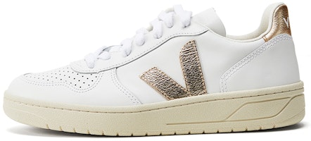 VEJA V-10 Lace-Up Sneakers 'White Gold' VX022490 VEJA V-10 Lace-Up Sneakers 'White Gold' VX022490