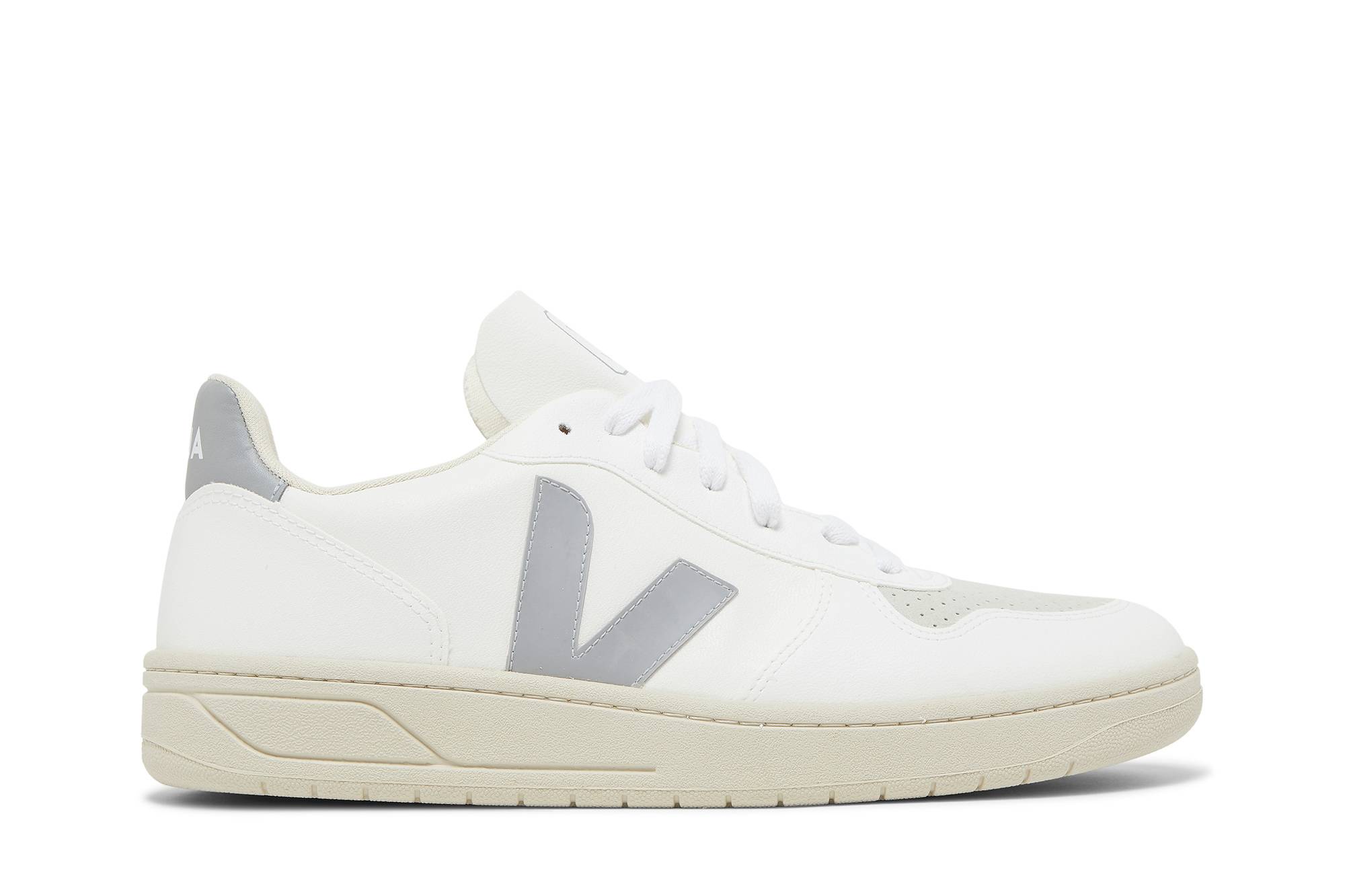 VEJA V-10 'White Oxford Grey'