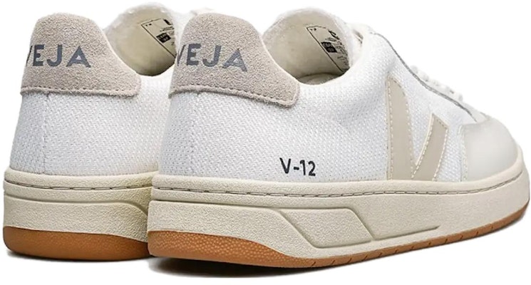 VEJA V-12 網布 圓頭平底 低筒 帆布鞋 男女款 白色 Lookbook VEJA V-12 網布 圓頭平底 低筒 帆布鞋 男女款 白色
