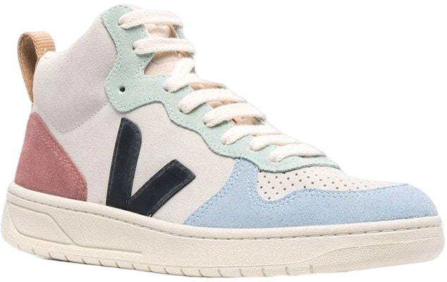 VEJA V-15 ハイカットスニーカー (ベージュ/ライトブルー/ブラック) VQ0302821A Order VEJA V-15 ハイカットスニーカー (ベージュ/ライトブルー/ブラック) VQ0302821A