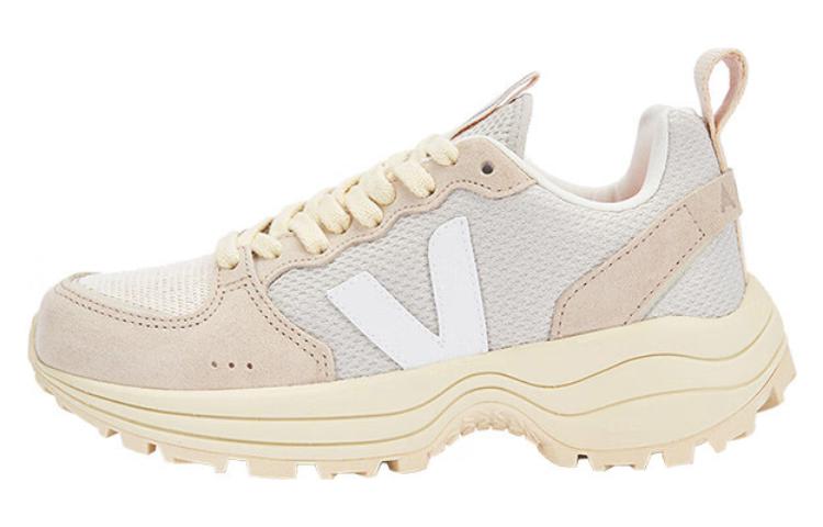Buy VEJA Venturi麂皮系带运动鞋“自然白黄油” VT0103014