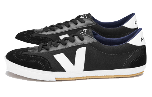 Order 베자 볼리 캔버스 화이트/블랙 (Veja Volley 캔버스 화이트/블랙) VO011347