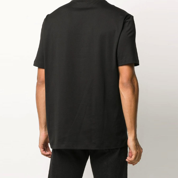 VERSACE  Barocco Acanthus Printed Black Short Sleeve T-Shirt A87371-A228806-A1008 圖 5