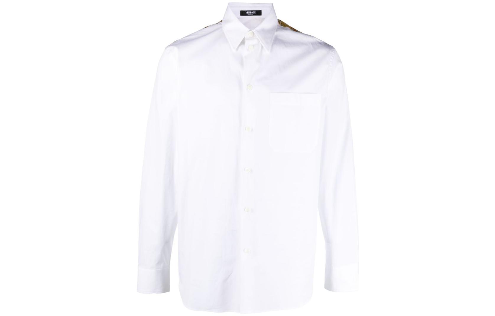 Order VERSACE Kemeja Lengan Panjang Motif Baroque - Putih 1013870-1A09742-5K410