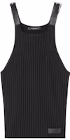 Order VERSACE Black Buckle Knit Tank Top Slim-Fit Sleeveless Vest 10111141-A08069-1B000