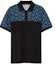 Buy VERSACE Polo Negro de Algodón con Panel Estampado y Cierre de 3 Botones. 1006934-1A04920-5G320