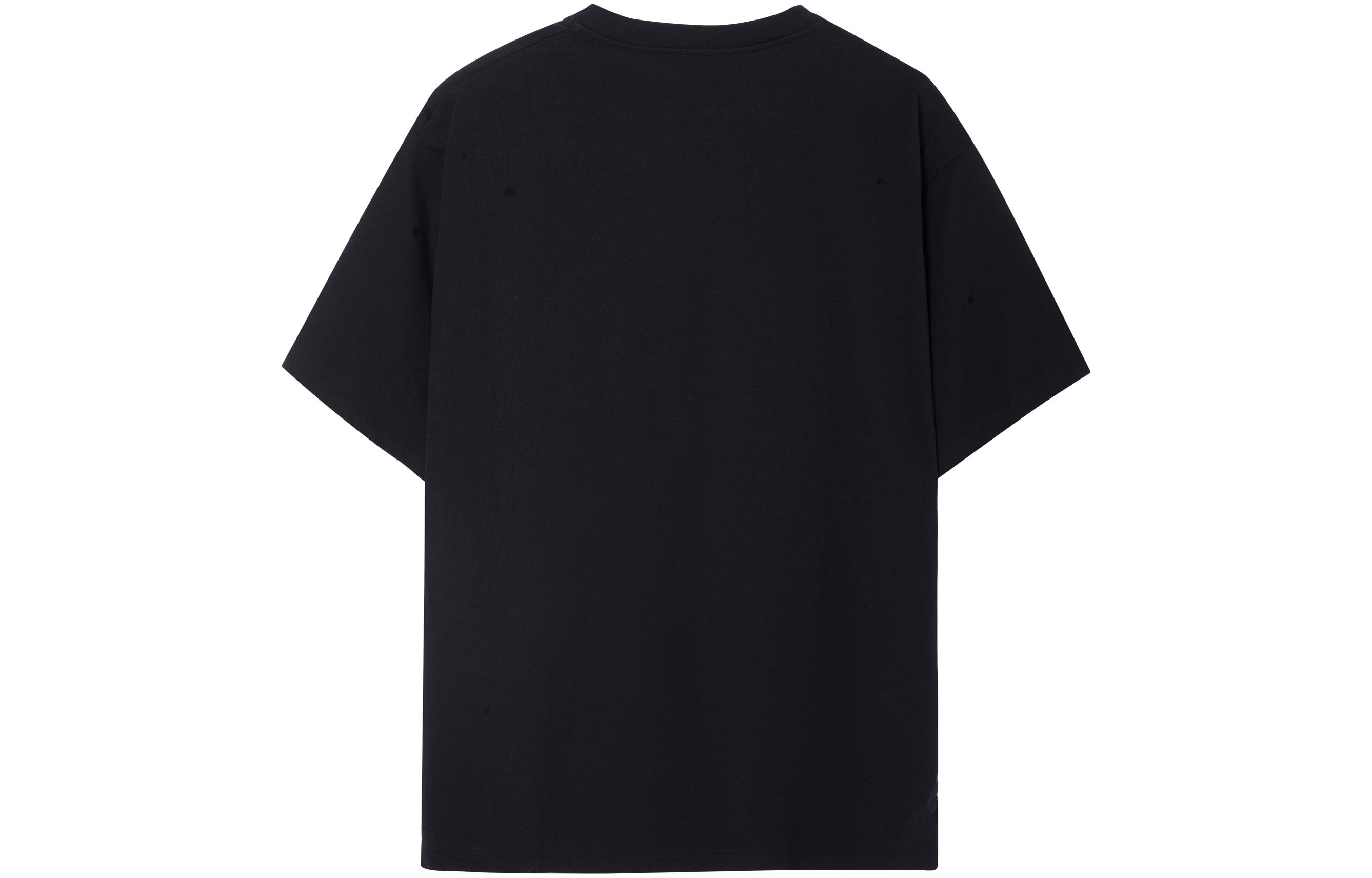 Lookbook VERSACE 黑色圓領標誌印花短袖T恤 10039061-A02800-1B000