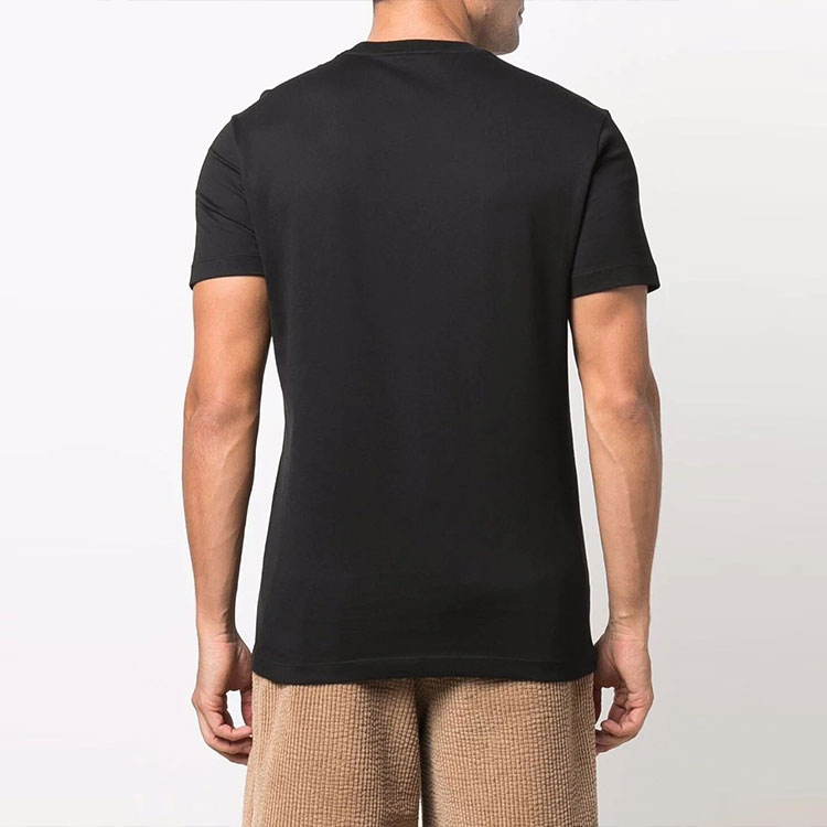 Details for VERSACE 黑色圓領標誌印花短袖T恤 10039061-A02800-1B000