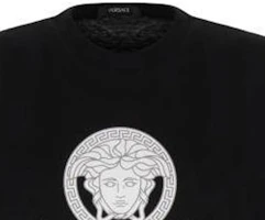 Details for VERSACE 黑色短袖印花圓領T恤 常規版型 1014226-1A10088-1B000