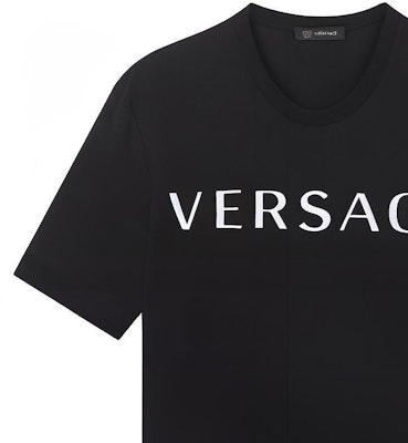 范思哲 黑色刺绣Logo圆领T恤 A87021S-A230901-A99C Shop 范思哲 黑色刺绣Logo圆领T恤 A87021S-A230901-A99C