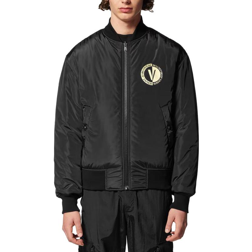 Versace  Black Gold Zipper Letter Print Long Sleeve Jacket E75GASD0-04ECQS7-0EG89 圖 6