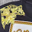 Shop VERSACE 黑色圖案印花圓領休閒短袖T恤 1012174-1A08822-5B070