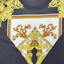 Details for VERSACE 黑色圖案印花圓領休閒短袖T恤 1012174-1A08822-5B070