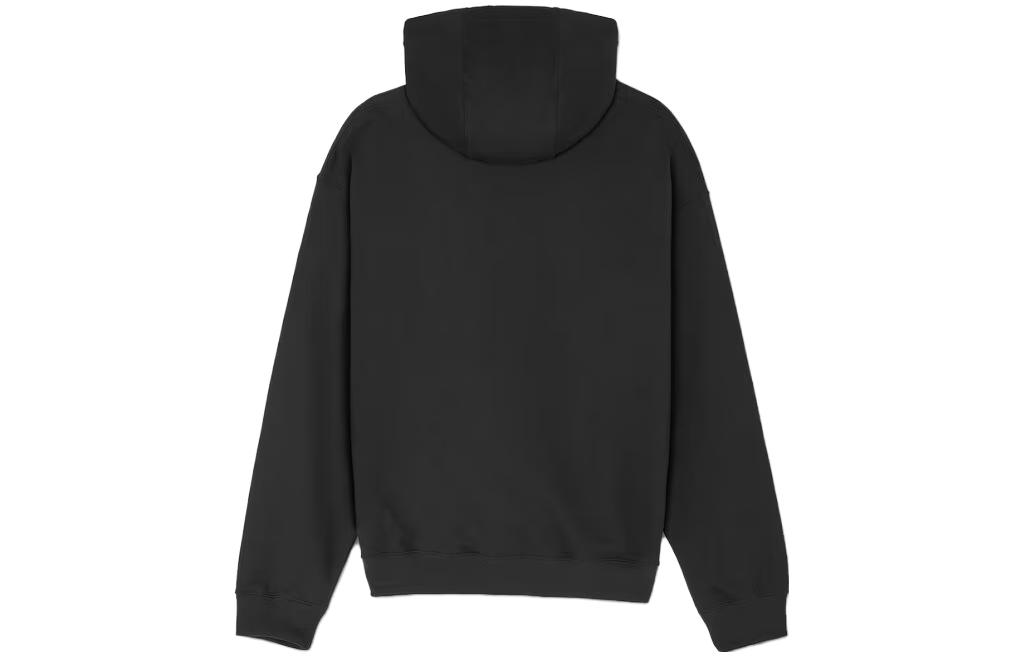 VERSACE  Black Hoodie with Letter Print Design. 1012564-1A09063-1B000 圖 3