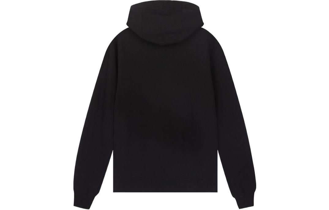 Lookbook 베르사체 블랙 로고 레터 프린트 드로스트링 후드티. A81512S-A234889-A1008