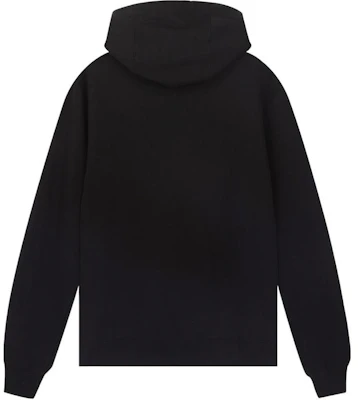 베르사체 블랙 로고 레터 프린트 드로스트링 후드티. A81512S-A234889-A1008 Lookbook 베르사체 블랙 로고 레터 프린트 드로스트링 후드티. A81512S-A234889-A1008