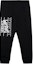 Buy VERSACE Black Knit Joggers with Solid Color and Letter Print Design. 1005204-1A03493-1B000