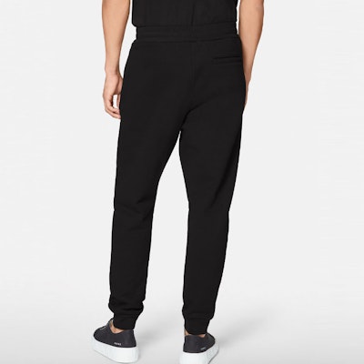 VERSACE Black Knit Joggers with Solid Color and Letter Print Design. 1005204-1A03493-1B000 Details for VERSACE Black Knit Joggers with Solid Color and Letter Print Design. 1005204-1A03493-1B000