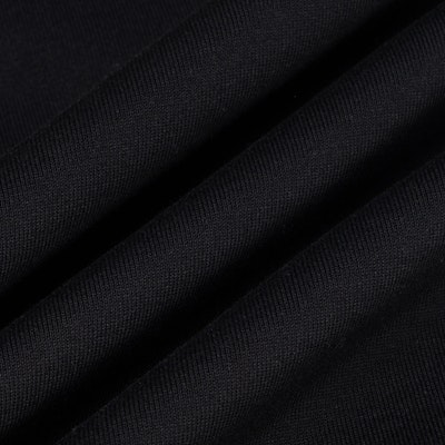 VERSACE Black Knit Joggers with Solid Color and Letter Print Design. 1005204-1A03493-1B000 2