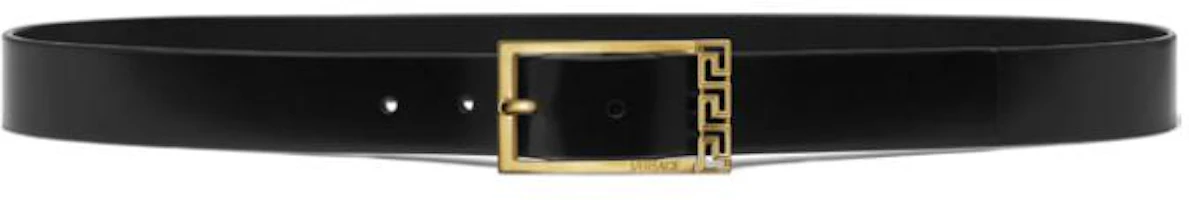 Order VERSACE 黑色皮帶搭配品牌雕刻金屬扣環 - 3CM 1015105-1A08779_1B00V