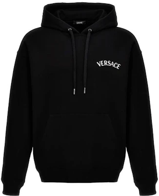 VERSACE Hoodie Hitam Logo Huruf - Lengan Panjang, Slim Fit. 1013979-1A09923-1B000 Buy VERSACE Hoodie Hitam Logo Huruf - Lengan Panjang, Slim Fit. 1013979-1A09923-1B000