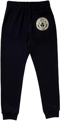 VERSACE 黑色徽标松紧腰徽章休闲裤 运动裤 A89515S-A234889-2B150 Lookbook VERSACE 黑色徽标松紧腰徽章休闲裤 运动裤 A89515S-A234889-2B150