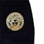 Shop VERSACE 黑色徽标松紧腰徽章休闲裤 运动裤 A89515S-A234889-2B150
