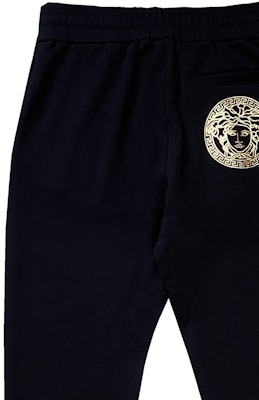 VERSACE 黑色徽标松紧腰徽章休闲裤 运动裤 A89515S-A234889-2B150 Sizing VERSACE 黑色徽标松紧腰徽章休闲裤 运动裤 A89515S-A234889-2B150