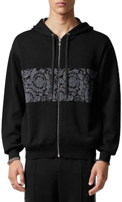 VERSACE Hoodie Jacket Hitam Logo Bordir. 1013254-1A09454-1B000 Shop VERSACE Hoodie Jacket Hitam Logo Bordir. 1013254-1A09454-1B000