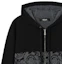 Sizing VERSACE Hoodie Jacket Hitam Logo Bordir. 1013254-1A09454-1B000