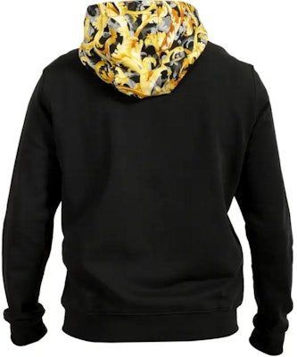 VERSACE Black Logo Patch Casual Hooded Sweatshirt 1015093-1A10596-5B000 Lookbook VERSACE Black Logo Patch Casual Hooded Sweatshirt 1015093-1A10596-5B000