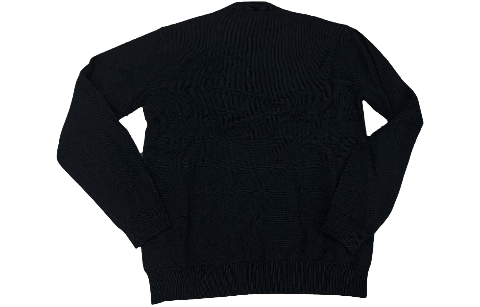 Lookbook VERSACE Suéter Negro con Estampado de Logo en el Pecho 1002719-1A01993-BG1B000