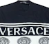 Shop VERSACE Suéter Negro con Estampado de Logo en el Pecho 1002719-1A01993-BG1B000