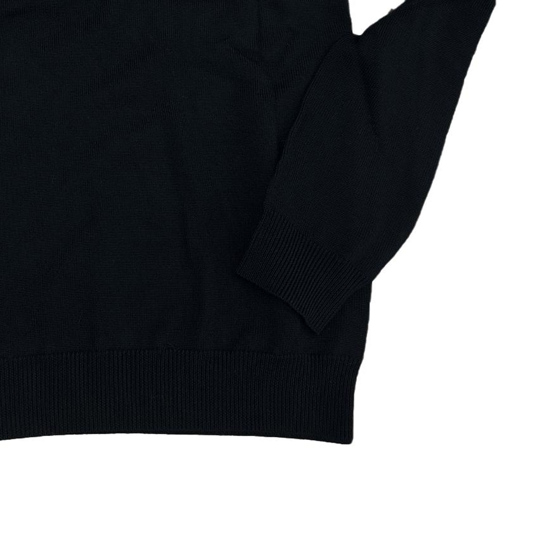 Cheap VERSACE Suéter Negro con Estampado de Logo en el Pecho 1002719-1A01993-BG1B000