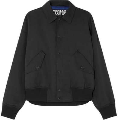 VERSACE Black Logo Print Long-Sleeve Button-Up Jacket E77GASD19-ECN01D-E899 Order VERSACE Black Logo Print Long-Sleeve Button-Up Jacket E77GASD19-ECN01D-E899