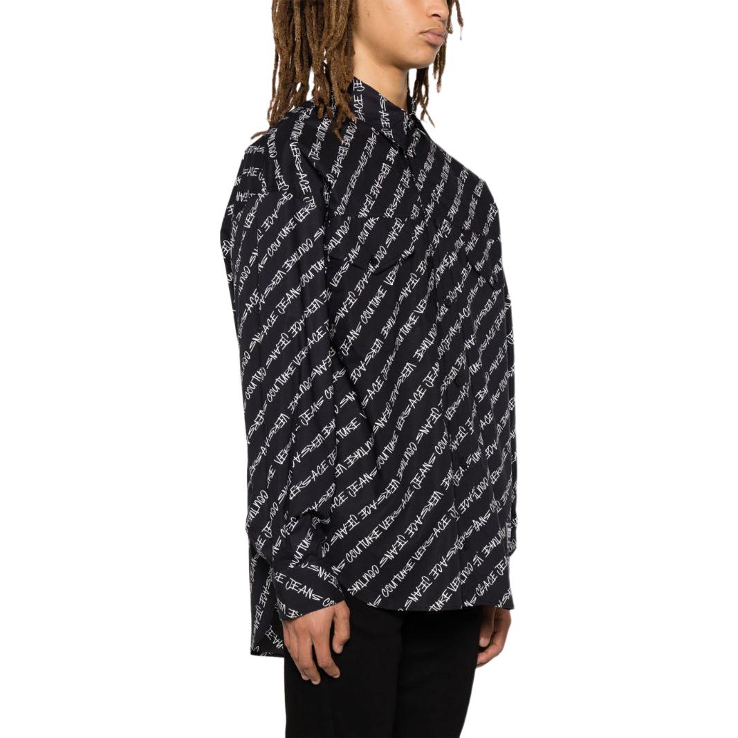 Purchase VERSACE Baju Kasual Lengan Panjang Cetak Logo Hitam. 75GAL21-6NS319-899