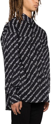 VERSACE Baju Kasual Lengan Panjang Cetak Logo Hitam. 75GAL21-6NS319-899 Purchase VERSACE Baju Kasual Lengan Panjang Cetak Logo Hitam. 75GAL21-6NS319-899