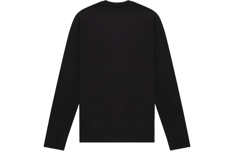 Lookbook 范思哲 黑色印花纯色长袖T恤 1004229-1A02800-1B000