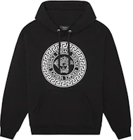 VERSACE Black Medusa Letter Print Hoodie Sweatshirt. A89514S-A234889-2B150 VERSACE Black Medusa Letter Print Hoodie Sweatshirt. A89514S-A234889-2B150