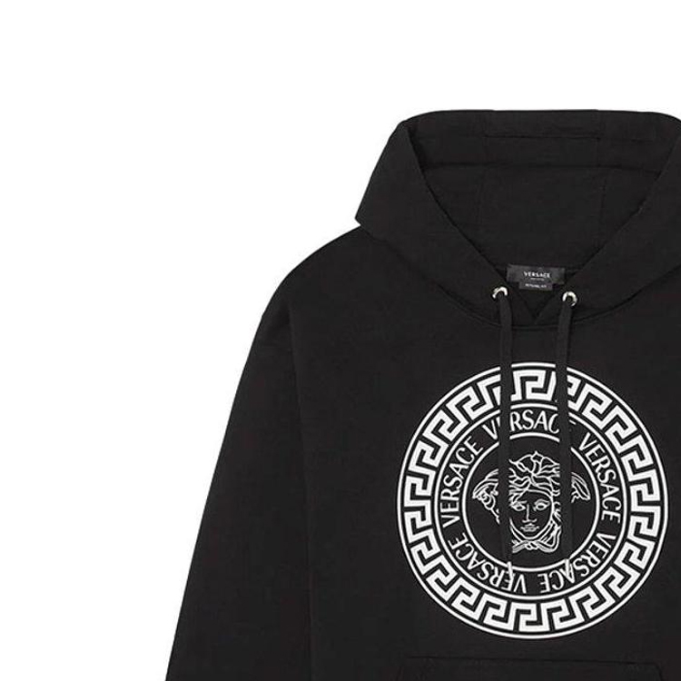 VERSACE  Black Medusa Letter Print Hoodie Sweatshirt. A89514S-A234889-2B150 圖 3